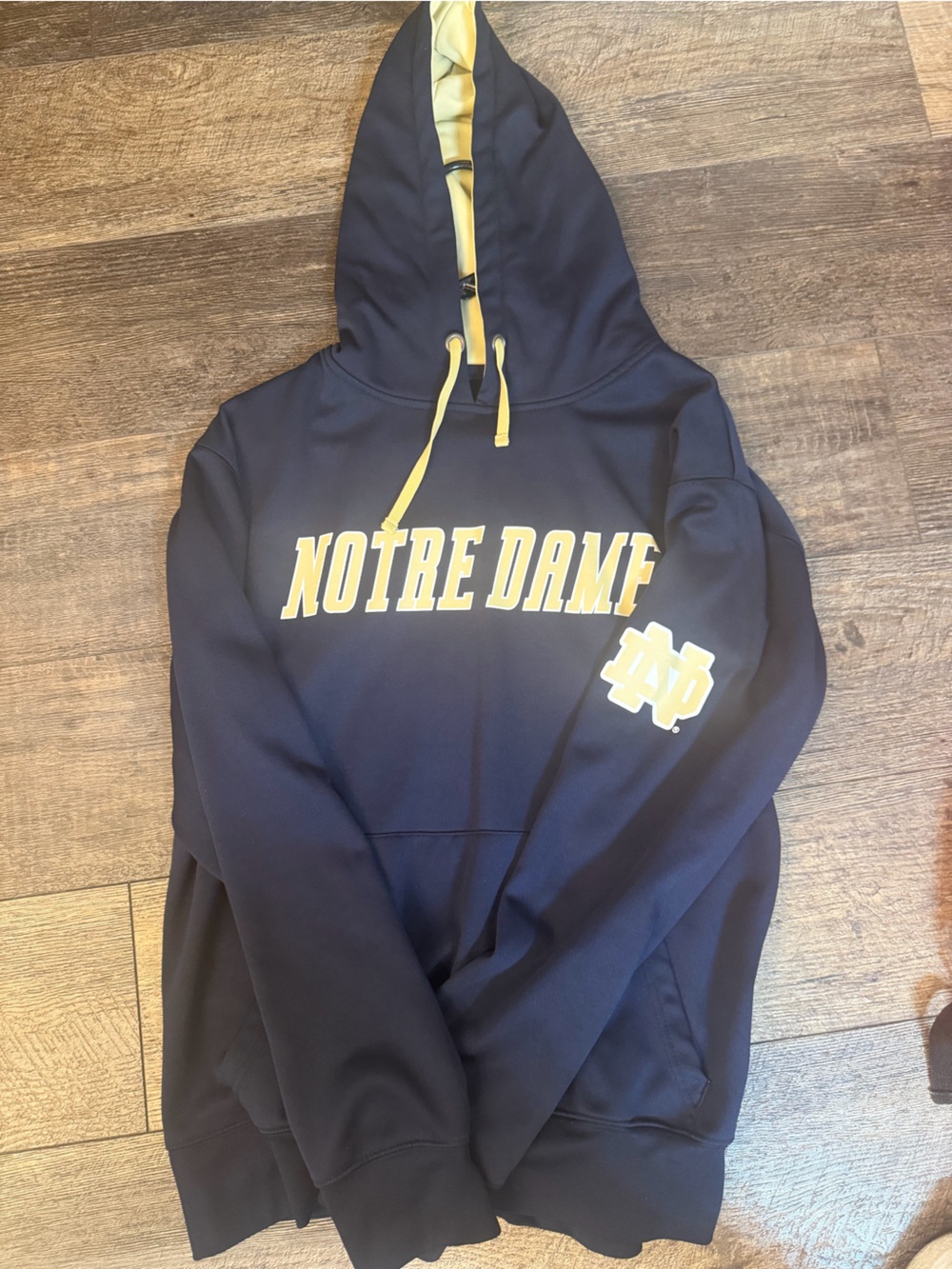 Stadium Athletics Notre Dame Fighting Irish Hoodie Men’s L Navy Gold NCAA